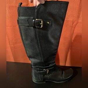 Naturalizer black riding boots-Wide calf Sz 8